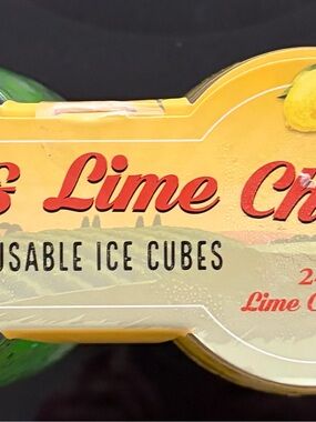 Reusable Lime Chill Ice Cubes - Yellow & Green